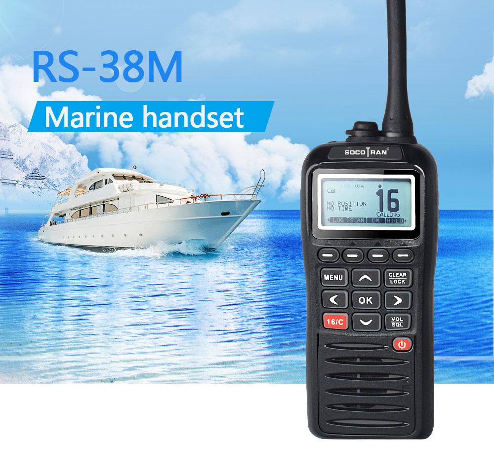 RS-38M Marine Handheld VHF Tri-watch Radio
